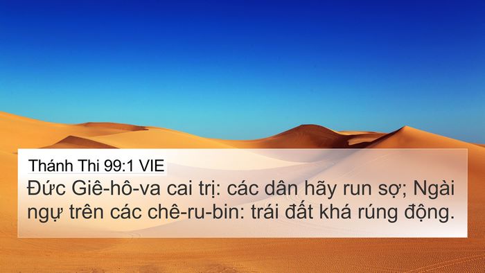 Thánh Thi 99:1 VIE Bible Verse Image