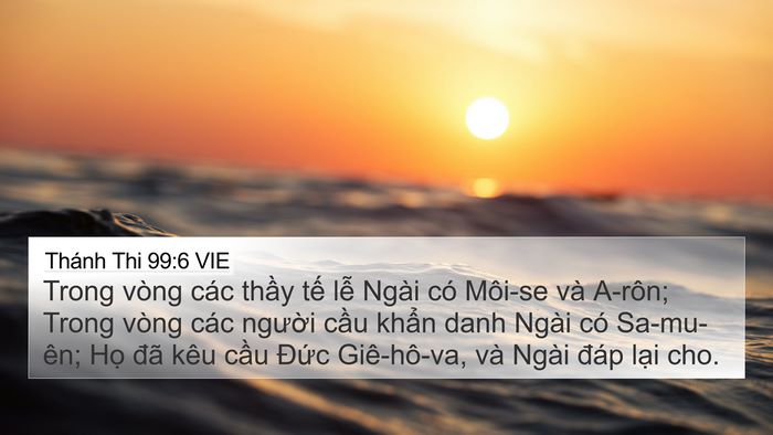 Thánh Thi 99:6 VIE Bible Verse Image
