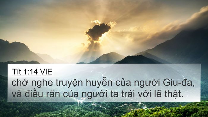 Tít 1:14 VIE Bible Verse Image