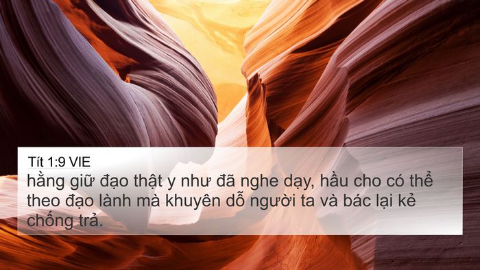 Tít 1:9 VIE Bible Verse Image