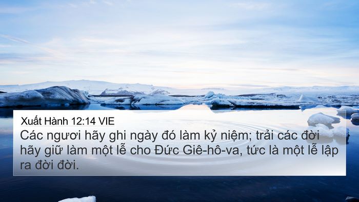 Xuất Hành 12:14 VIE Bible Verse Image