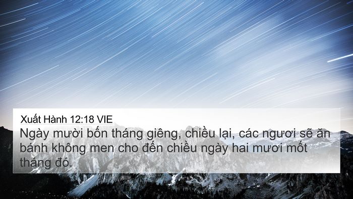Xuất Hành 12:18 VIE Bible Verse Image