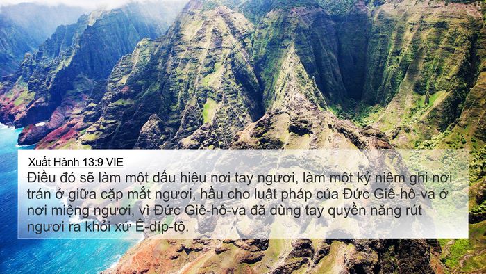 Xuất Hành 13:9 VIE Bible Verse Image