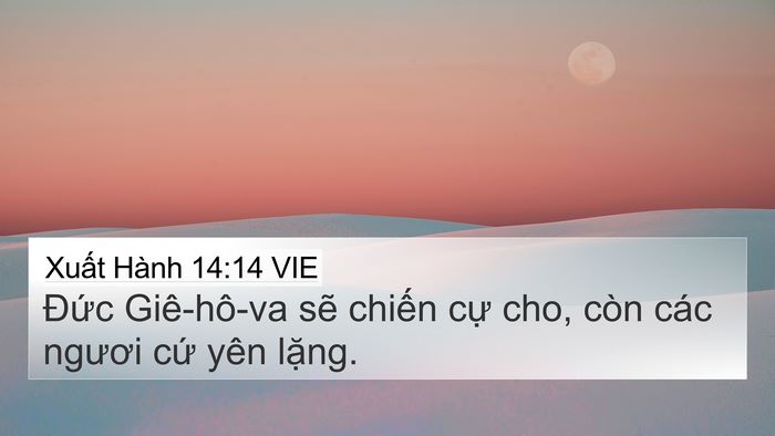 Xuất Hành 14:14 VIE Bible Verse Image