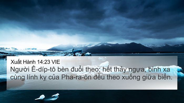 Xuất Hành 14:23 VIE Bible Verse Image