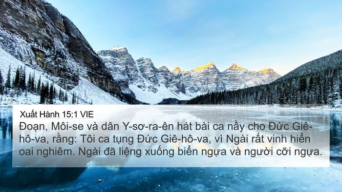 Xuất Hành 15:1 VIE Bible Verse Image