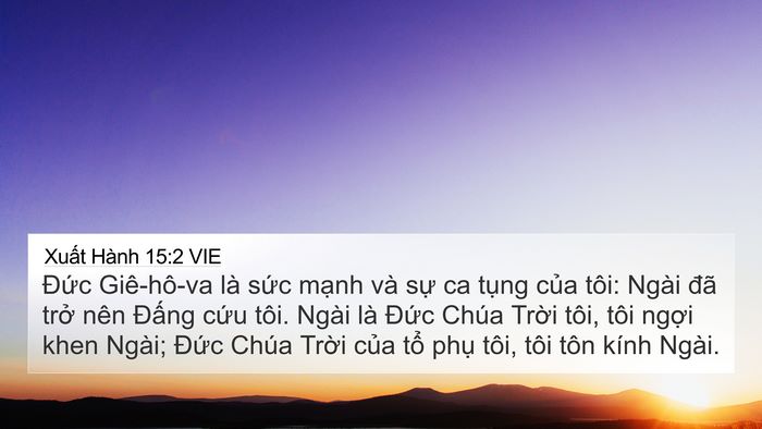 Xuất Hành 15:2 VIE Bible Verse Image