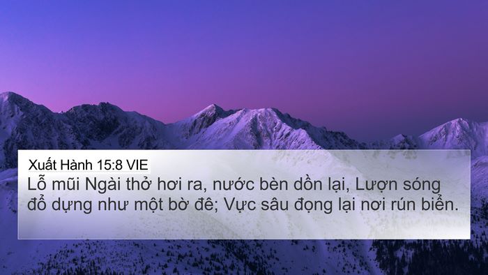 Xuất Hành 15:8 VIE Bible Verse Image
