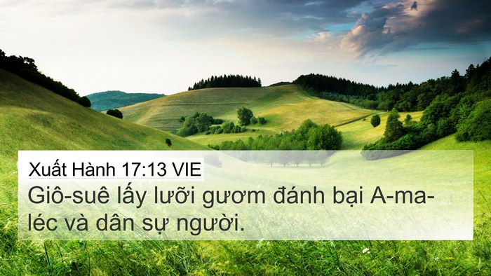Xuất Hành 17:13 VIE Bible Verse Image