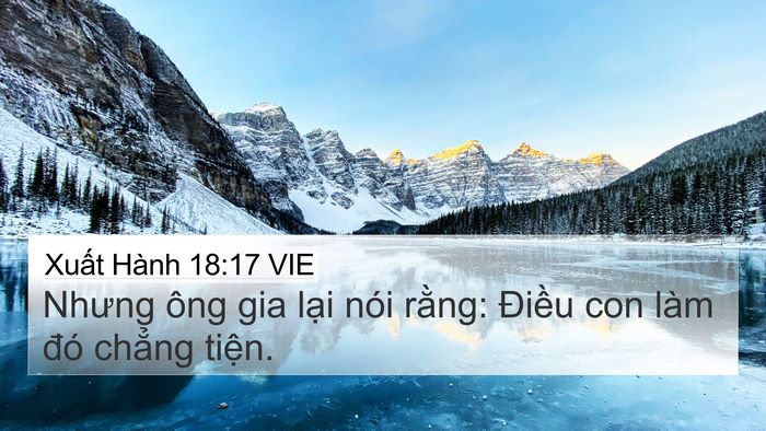 Xuất Hành 18:17 VIE Bible Verse Image