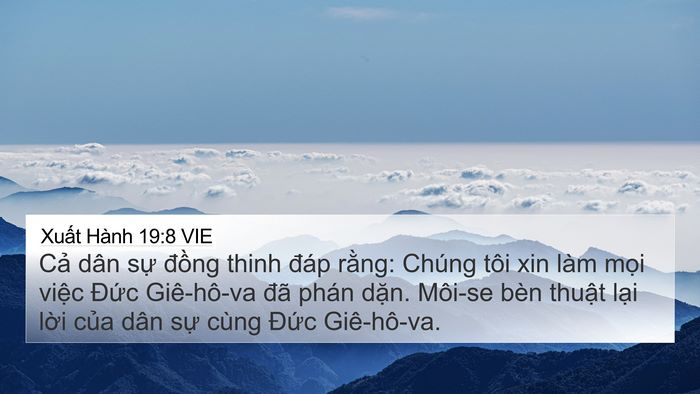 Xuất Hành 19:8 VIE Bible Verse Image