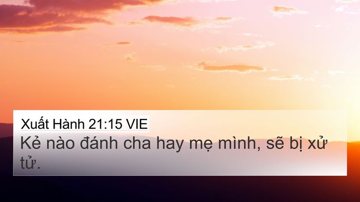 Xuất Hành 21:15 VIE Bible Verse Image