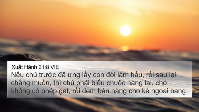 Xuất Hành 21:8 VIE Bible Verse Image