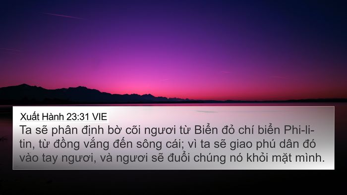 Xuất Hành 23:31 VIE Bible Verse Image