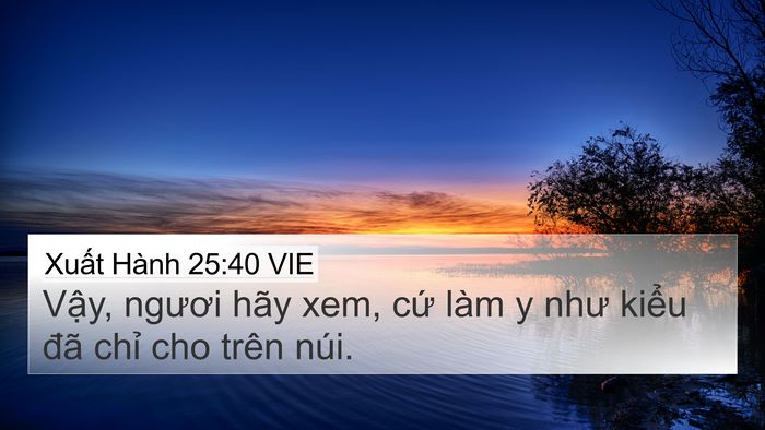 Xuất Hành 25:40 VIE Bible Verse Image