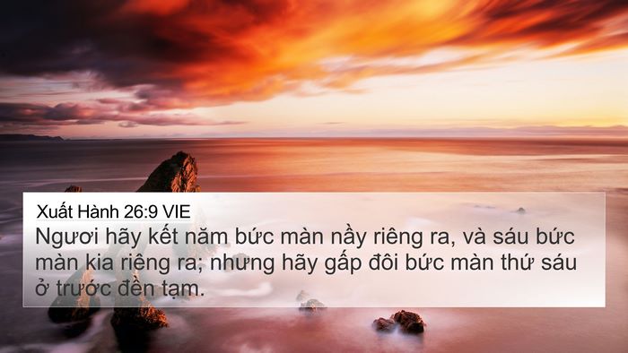 Xuất Hành 26:9 VIE Bible Verse Image