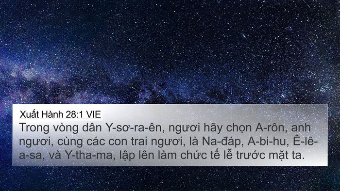 Xuất Hành 28:1 VIE Bible Verse Image