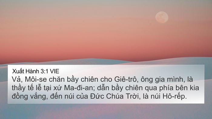 Xuất Hành 3:1 VIE Bible Verse Image
