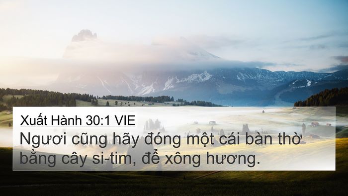 Xuất Hành 30:1 VIE Bible Verse Image