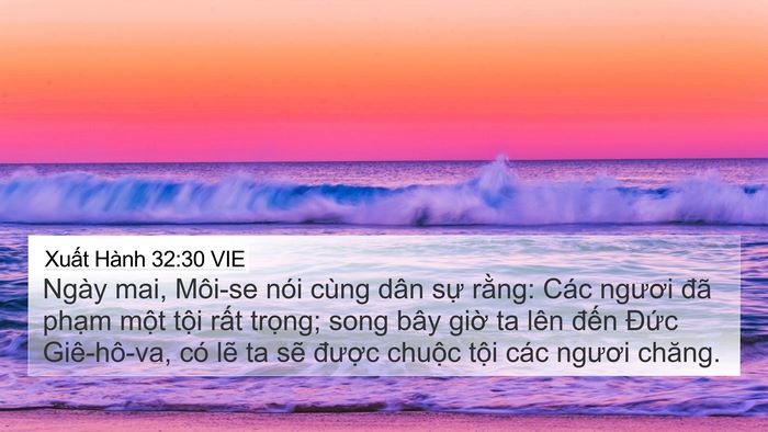 Xuất Hành 32:30 VIE Bible Verse Image