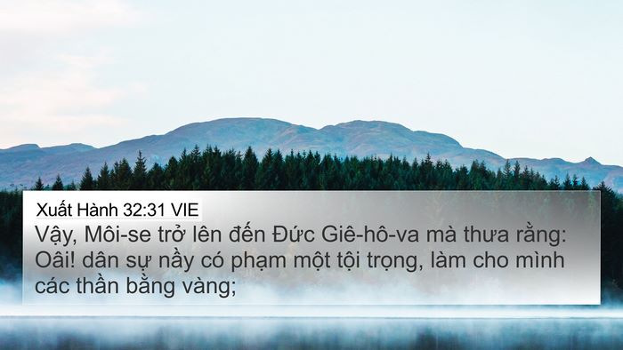 Xuất Hành 32:31 VIE Bible Verse Image
