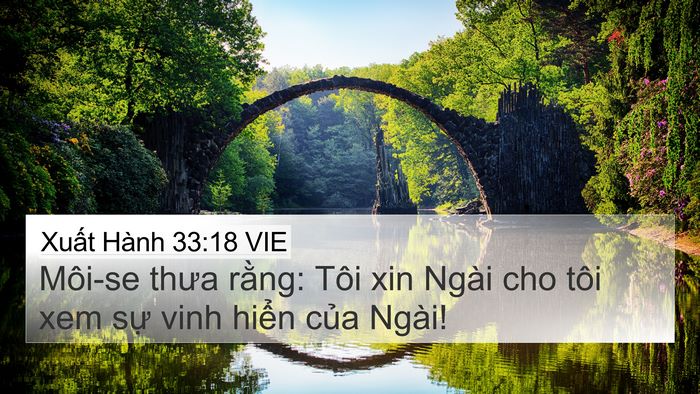 Xuất Hành 33:18 VIE Bible Verse Image