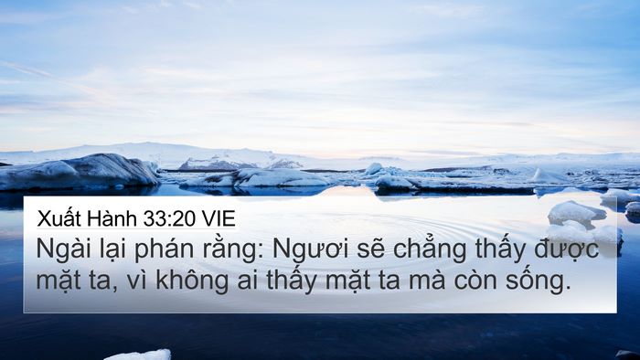 Xuất Hành 33:20 VIE Bible Verse Image