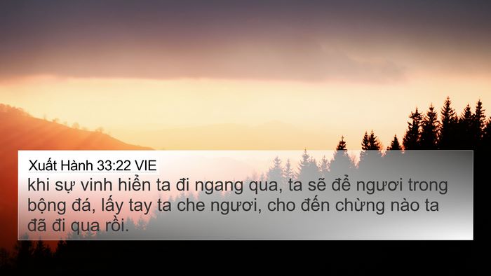 Xuất Hành 33:22 VIE Bible Verse Image