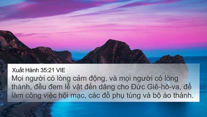 Xuất Hành 35:21 VIE Bible Verse Image