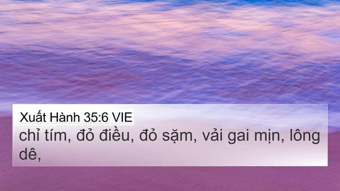 Xuất Hành 35:6 VIE Bible Verse Image