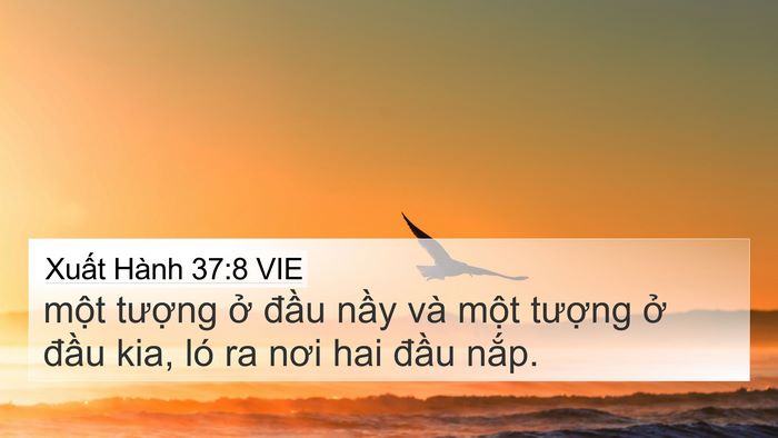 Xuất Hành 37:8 VIE 4K Wallpaper - một tượng ở đầu nầy và một - 4K Wallpaper Bible Verse