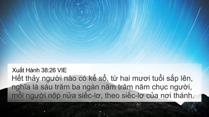 Xuất Hành 38:26 VIE Bible Verse Image