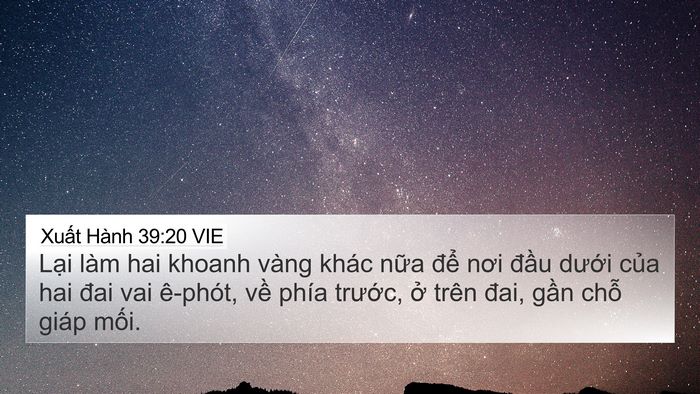 Xuất Hành 39:20 VIE Bible Verse Image