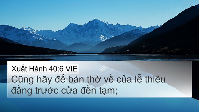 Xuất Hành 40:6 VIE Bible Verse Image