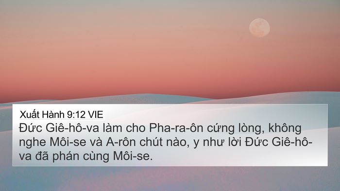 Xuất Hành 9:12 VIE Bible Verse Image