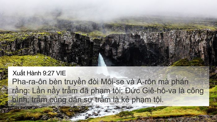 Xuất Hành 9:27 VIE Bible Verse Image