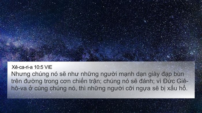 Xê-ca-ri-a 10:5 VIE Bible Verse Image