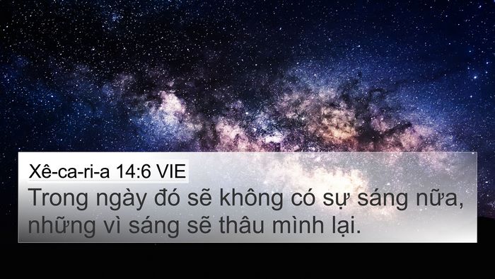 Xê-ca-ri-a 14:6 VIE Bible Verse Image