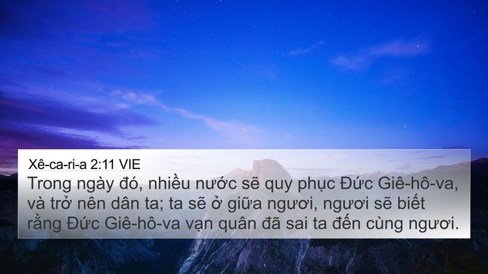 Xê-ca-ri-a 2:11 VIE Bible Verse Image