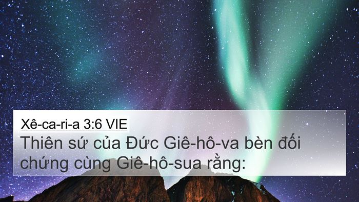 Xê-ca-ri-a 3:6 VIE Bible Verse Image
