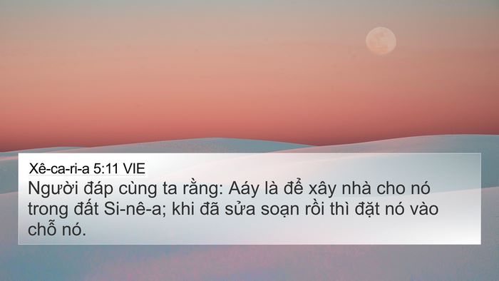 Xê-ca-ri-a 5:11 VIE Bible Verse Image