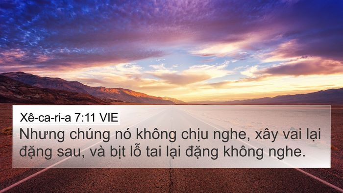 Xê-ca-ri-a 7:11 VIE Bible Verse Image