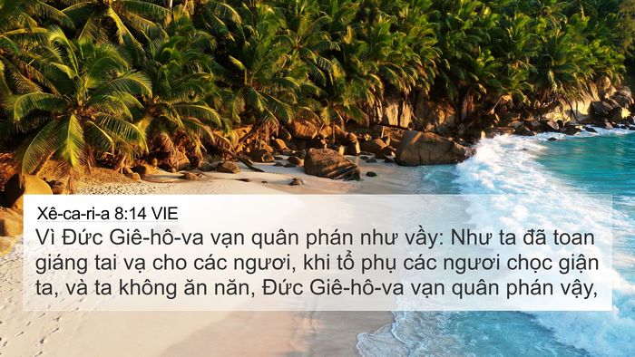 Xê-ca-ri-a 8:14 VIE Bible Verse Image