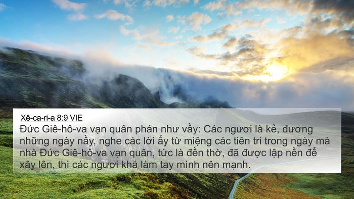 Xê-ca-ri-a 8:9 VIE Bible Verse Image