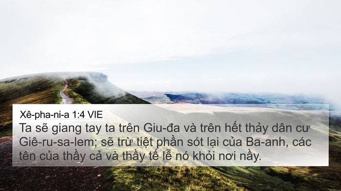 Xê-pha-ni-a 1:4 VIE Bible Verse Image