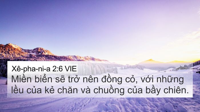 Xê-pha-ni-a 2:6 VIE Bible Verse Image