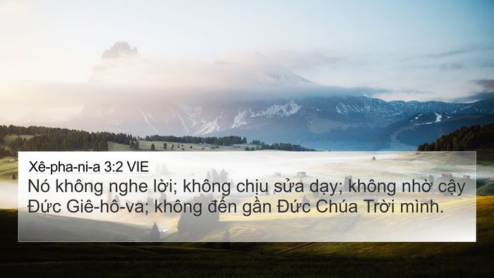 Xê-pha-ni-a 3:2 VIE Bible Verse Image