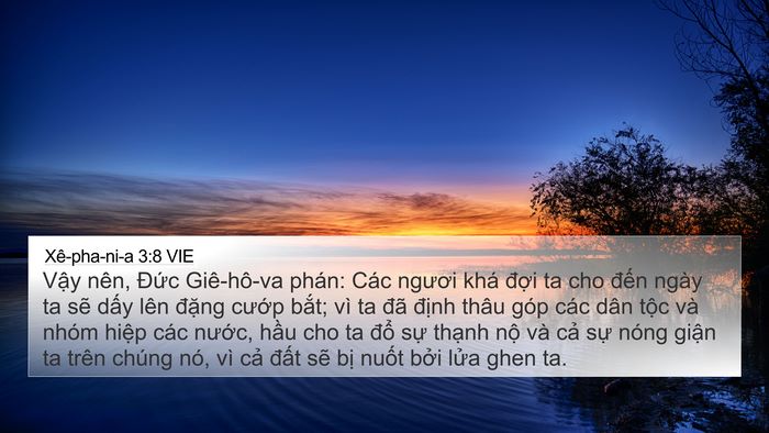 Xê-pha-ni-a 3:8 VIE Bible Verse Image