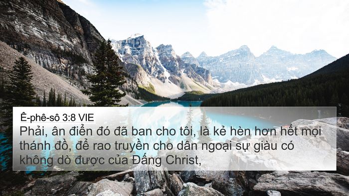 Ê-phê-sô 3:8 VIE Bible Verse Image