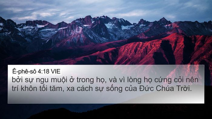 Ê-phê-sô 4:18 VIE Bible Verse Image